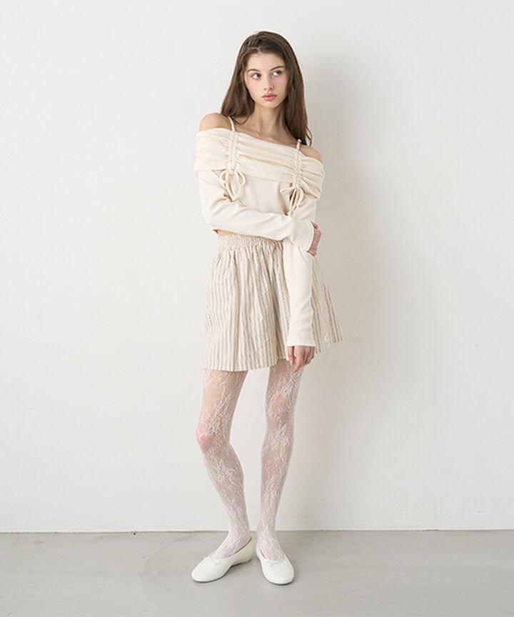 Stripe Shorts,Beige, medium image number 4