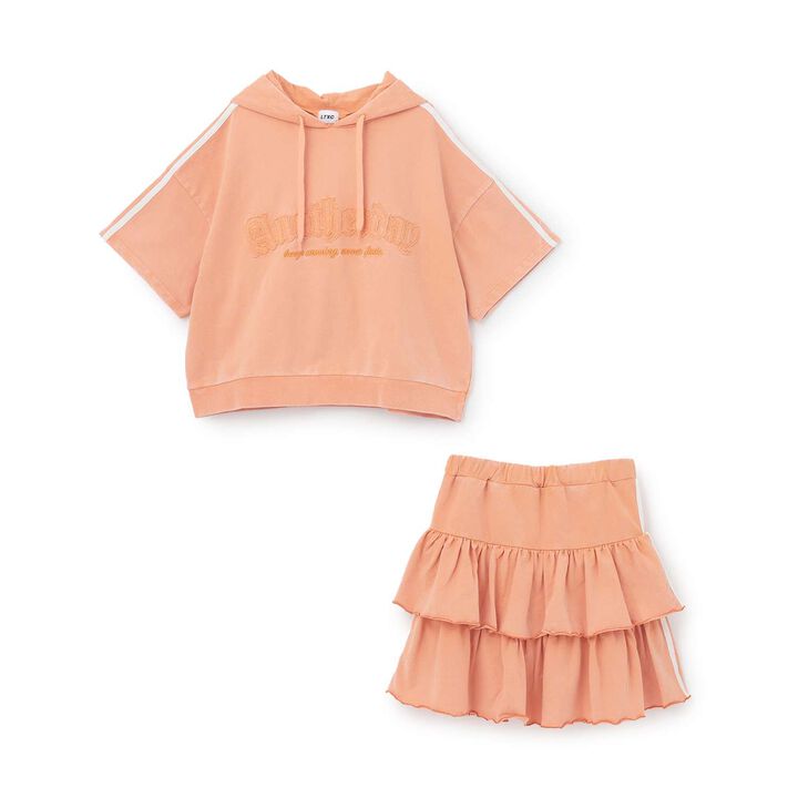 [LTXC] 100% Cotton Pigment-Dyed Tiered Outfit Set,Navy, medium image number 15