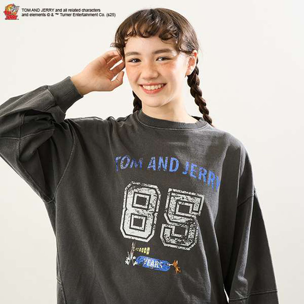 [AMI] [TOM AND JERRY] Funny Art Pullover,Gray, large image number 2