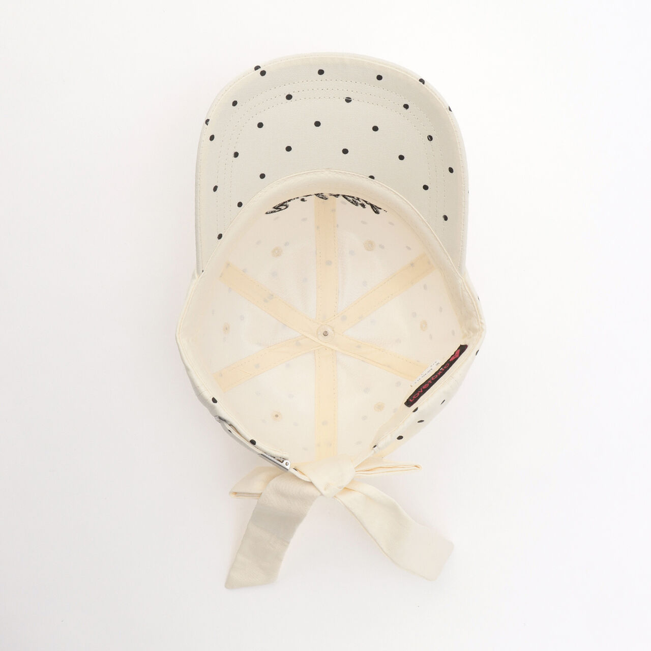 Back-Style Ribbon Cap,Beige, large image number 7