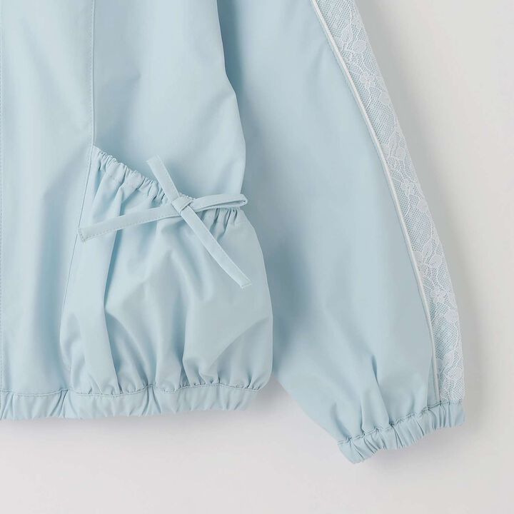 Lace Sleeve Bomber Jacket [Water-Repellent Finish],Pink, medium image number 11