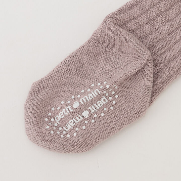 Tulle Frill Knee-High Socks,Mocha tea, medium image number 3