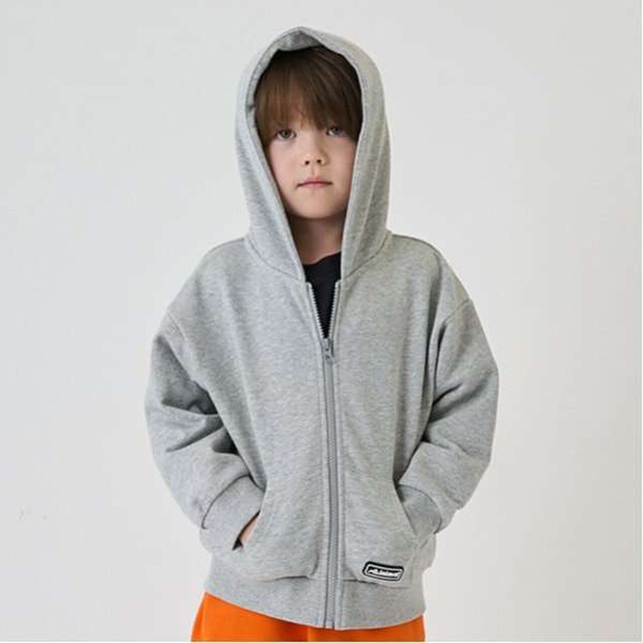 Anti-Stain Finish Silicone Patch Zip-Up Parka,Black, large image number 8