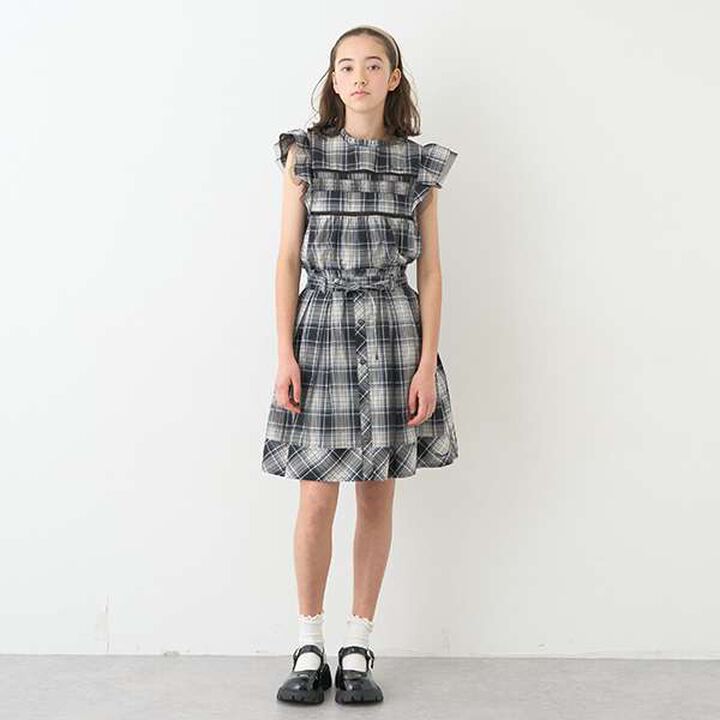 Ribbon Tulle Skirt,Black, medium image number 1