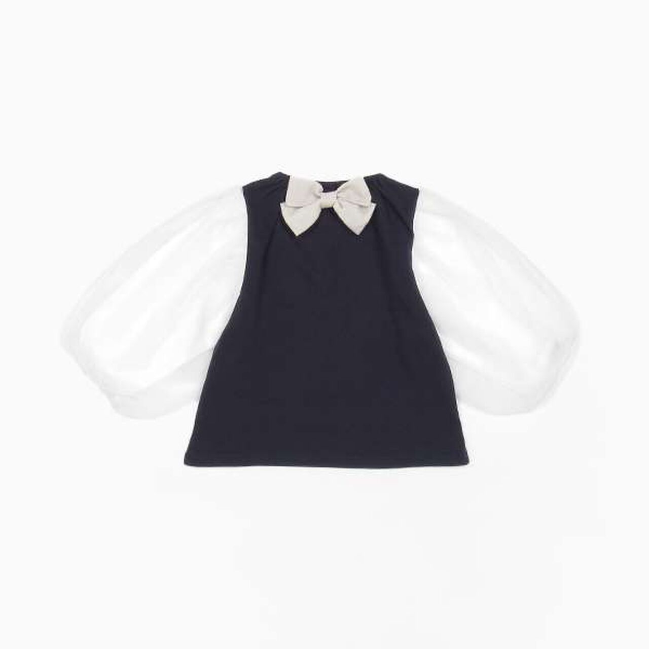 Sanrio Tulle Puff Sleeve 3/4 Long T-Shirt,Off white, large image number 12