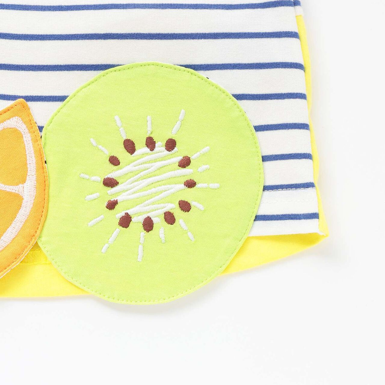 Fruit Hem T-Shirt,Blue, large image number 6