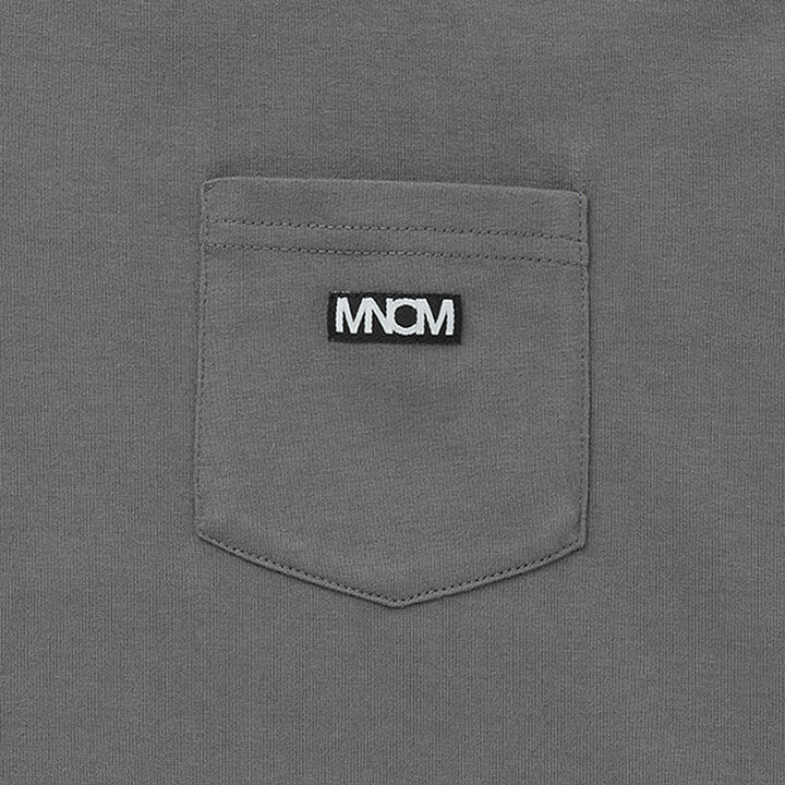 [MNCM] [Coordinatable Setup] Comfortable Jersey Fabric Pocket Big T-Shirt,Black, medium image number 7