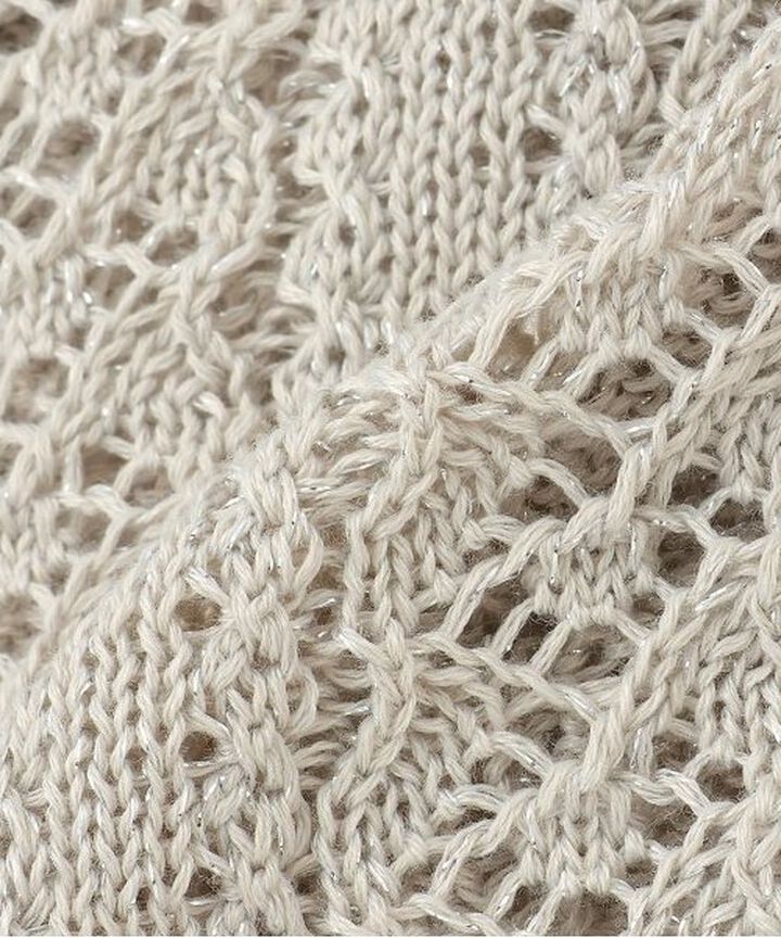 Lace Knit Polo Cardigan,Mint, medium image number 3