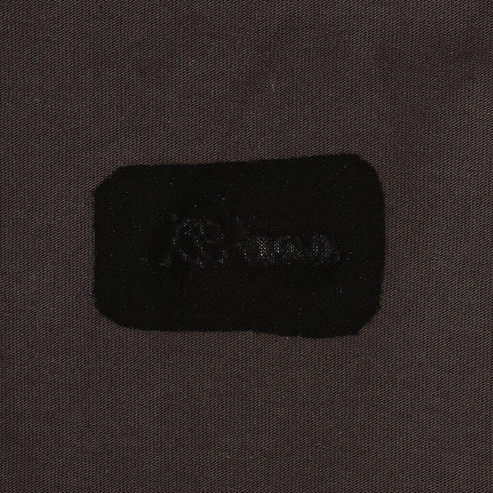 Wide Silhouette Short Sleeve T-Shirt with Contrasting Back Panel,Charcoal gray, medium image number 10