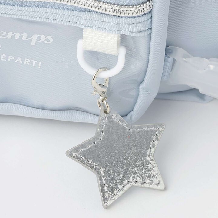 Casual Shoulder Bag with Bottle Holder,Light blue, medium image number 4