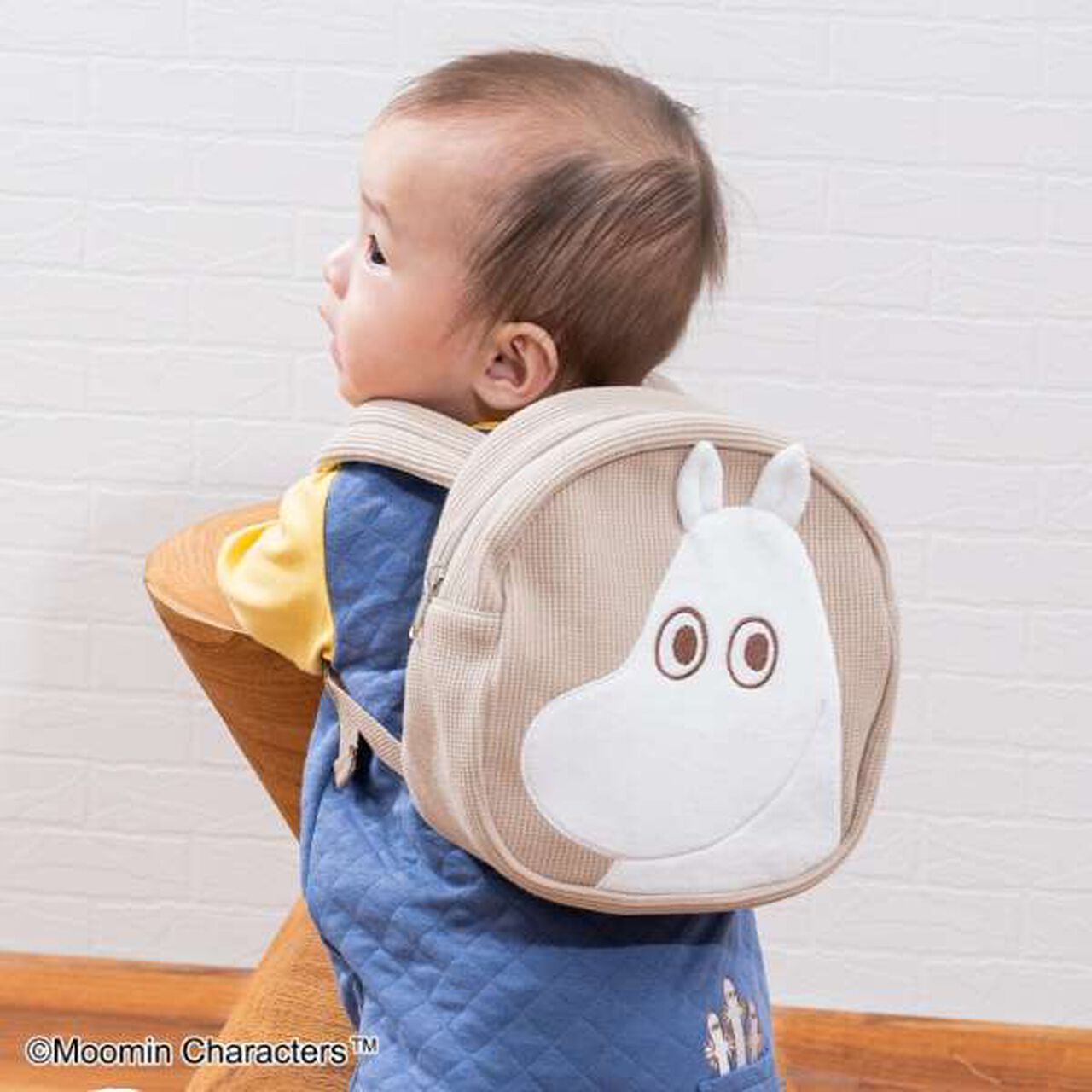 Moomin Baby Backpack,Light beige, large image number 0