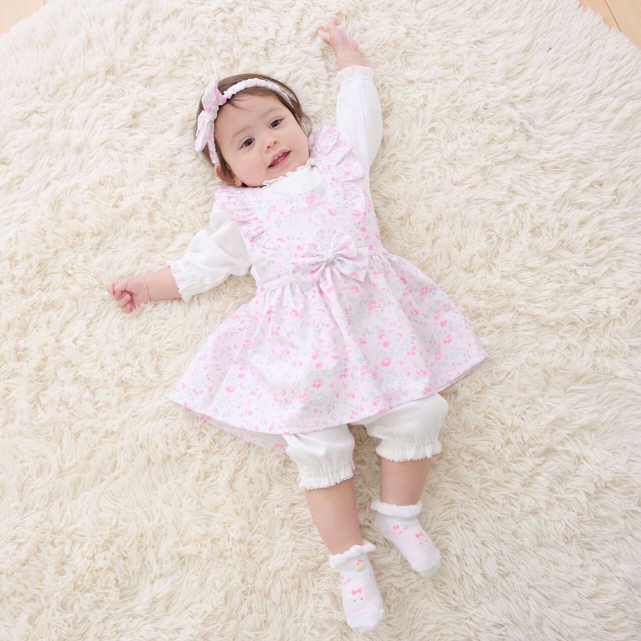 Rabbit Embroidery 2-Way All-in-One,Light pink, large image number 10