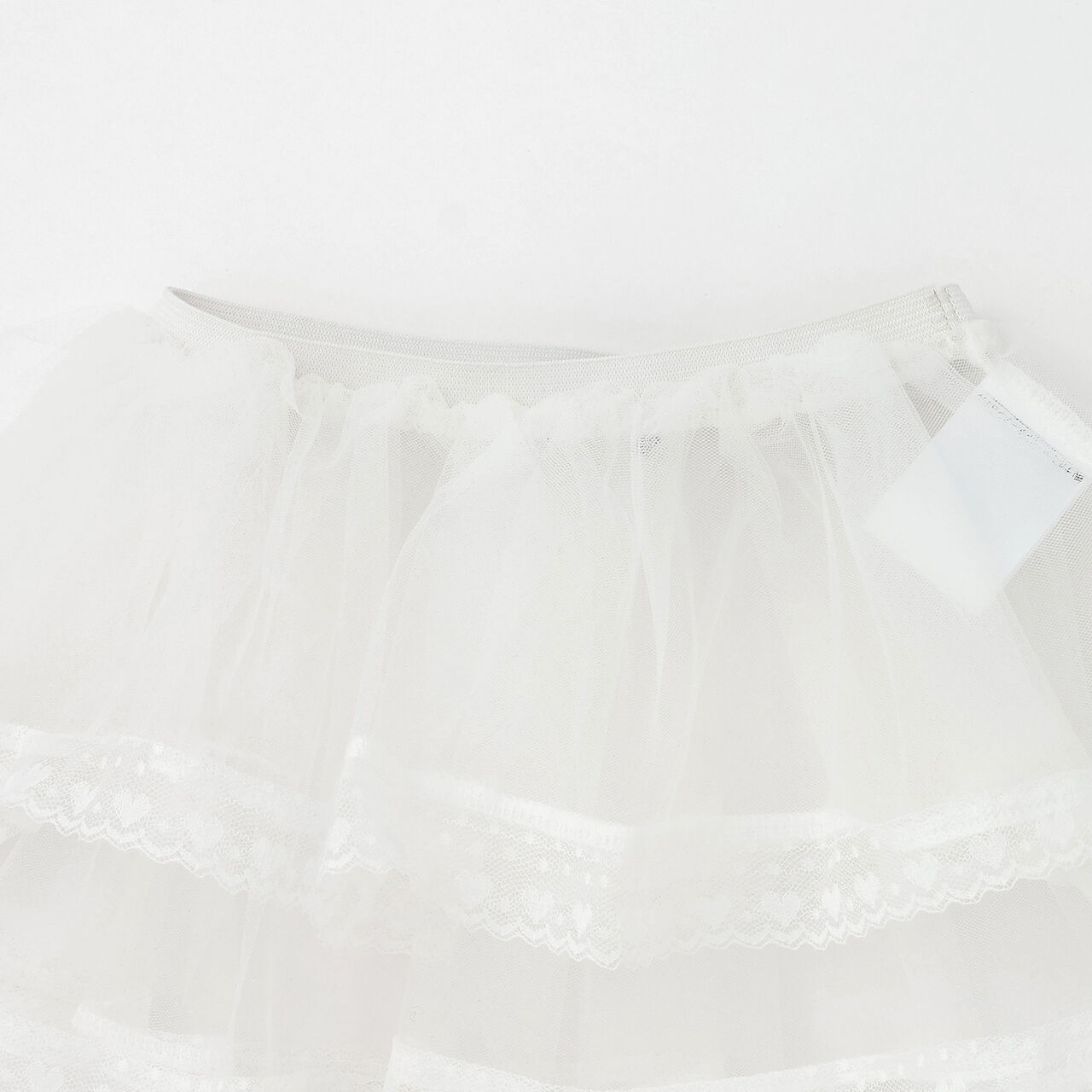 Tulle Frill Belt,Off white, large image number 2