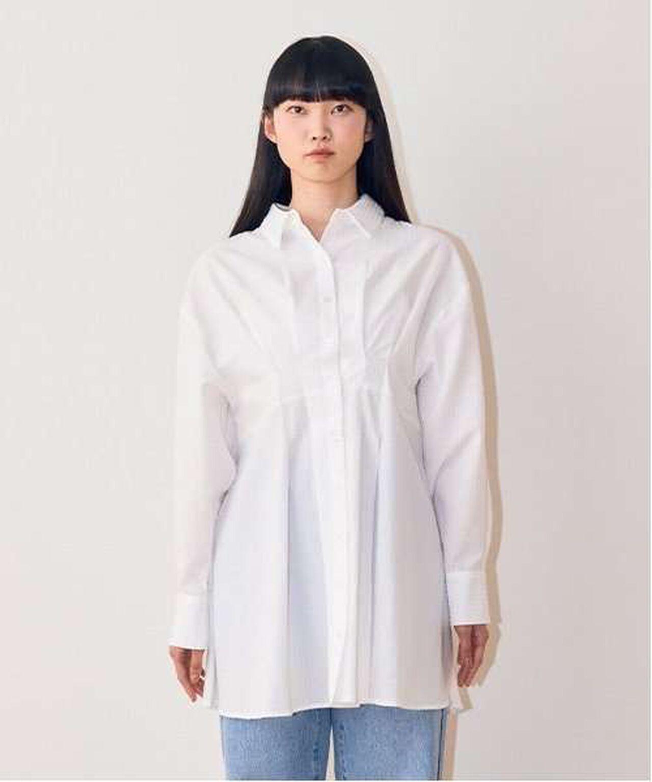 Shirt One-Piece Dress,Off white, large image number 0
