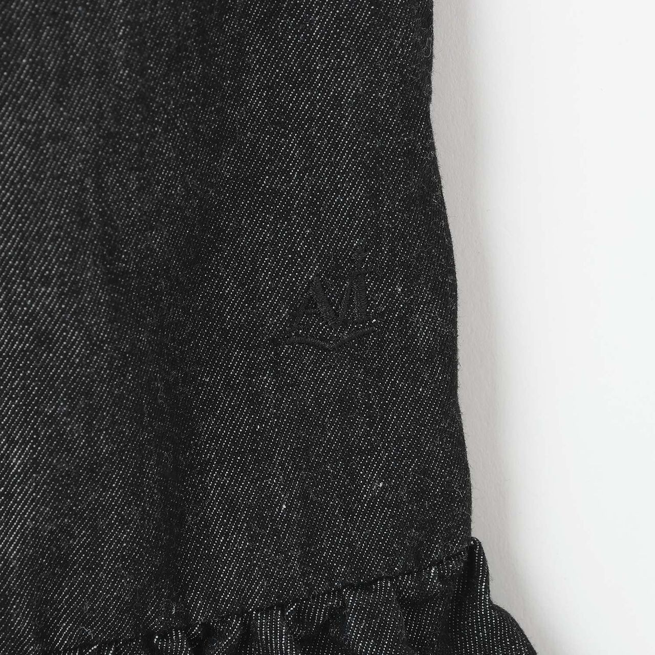 [AMI] Cool Touch Denim Balloon Jumper Skirt Inner Set,Black, large image number 5