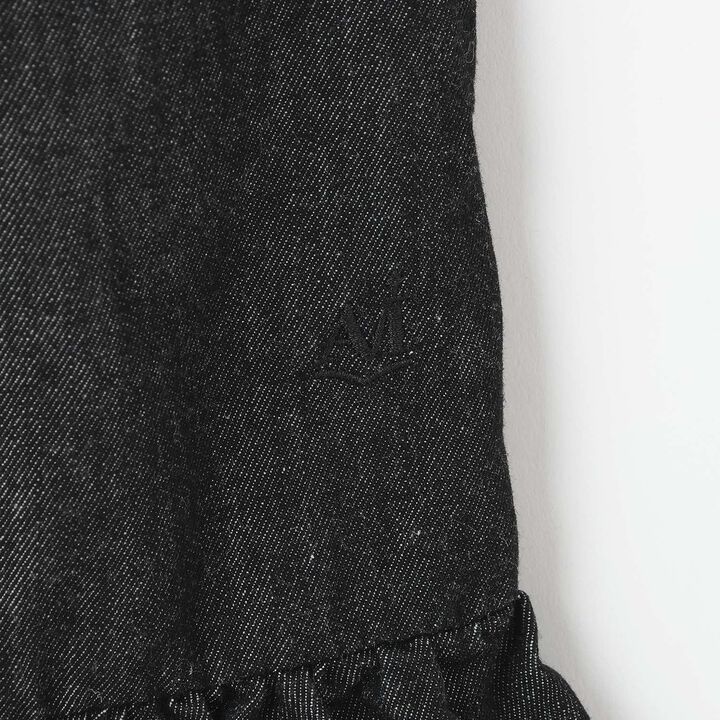 [AMI] Cool Touch Denim Balloon Jumper Skirt Inner Set,Black, medium image number 5