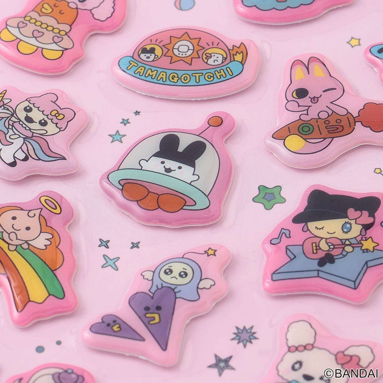 [Tamagotchi] Puffy Stickers,Light blue, large image number 2