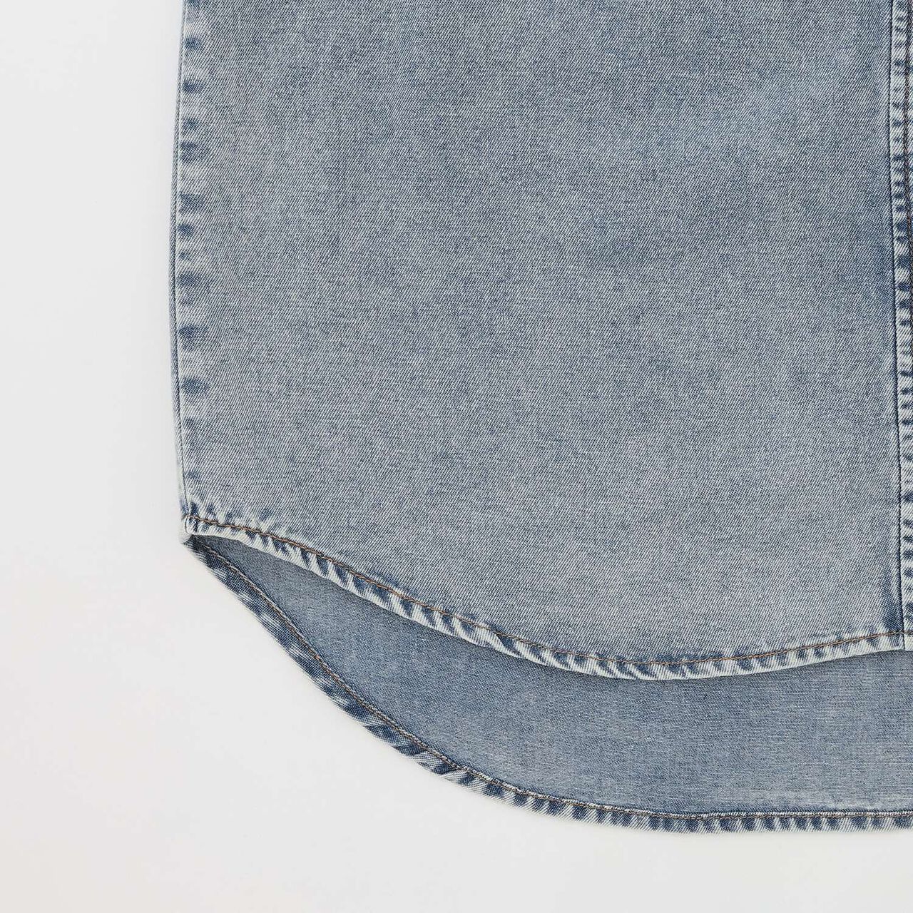 [LTXC/Cool Touch] Denim Loose Tunic Shirt Dress,Gray, large image number 11