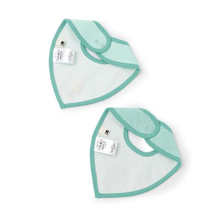 Lion Motif Bib Set (2 Pieces),Green, medium image number 1