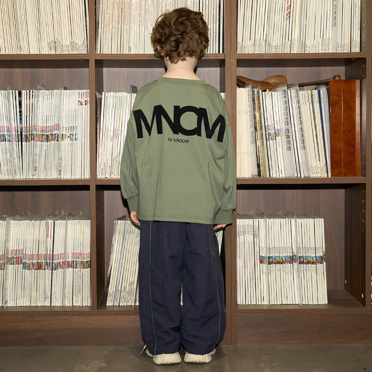 [MNCM] [Coordinatable Setup] Comfortable Jersey Fabric Pocket Big T-Shirt,Black, large image number 28