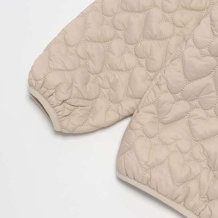 [Link] Assorted Quilted Jacket,Light beige, medium image number 4