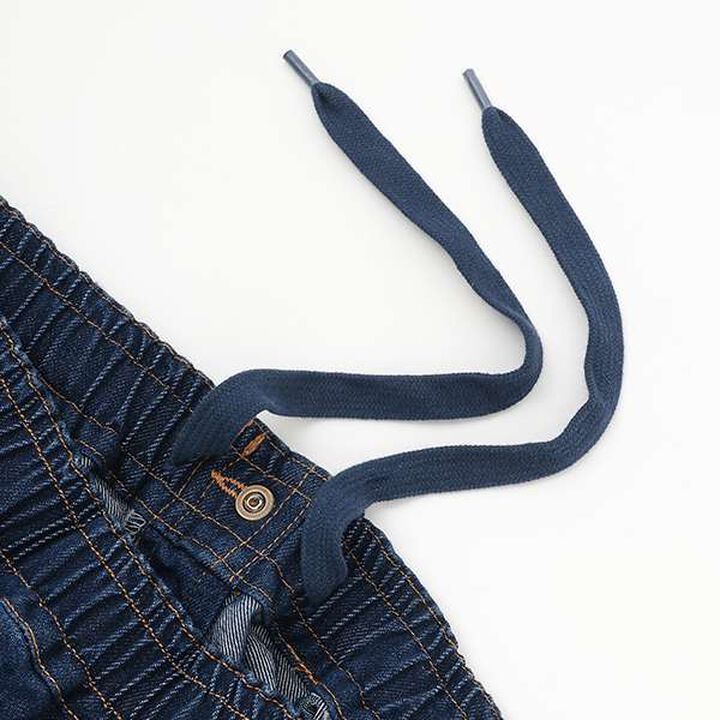 Cool Sensation Denim Half Cargo Pants,Deep blue, medium image number 3