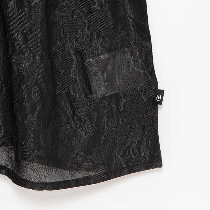 [AMI] Rib Contrast Flower Tunic & Inner Wear Set,Black, medium image number 11