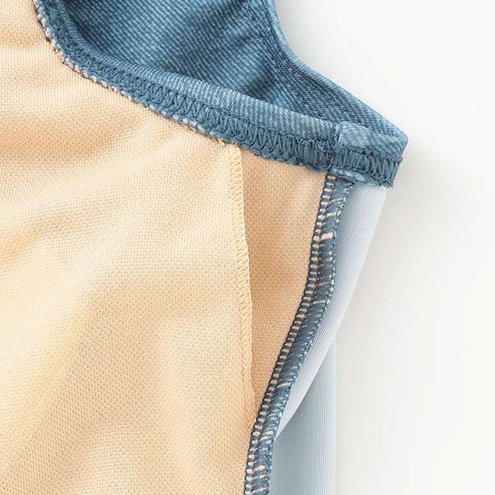 [SWIM] Half-Zip T-Shirt 3-Piece Set,Sax blue, medium image number 10