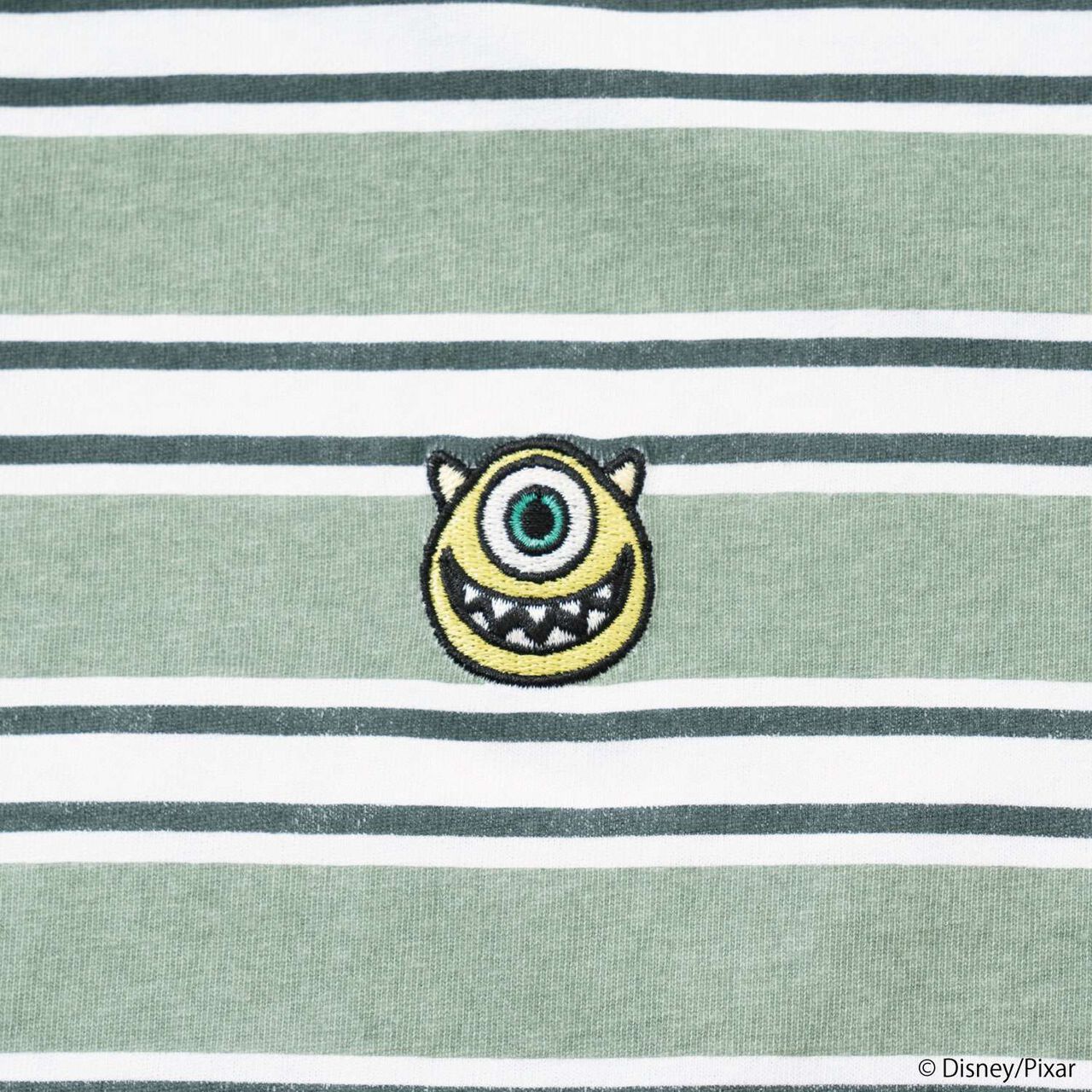 [Monsters, Inc.] Multi Stripe Big Half T-Shirt,Navy, large image number 14
