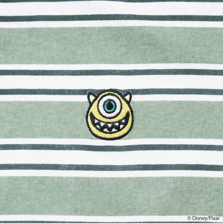 [Monsters, Inc.] Multi Stripe Big Half T-Shirt,Navy, medium image number 14