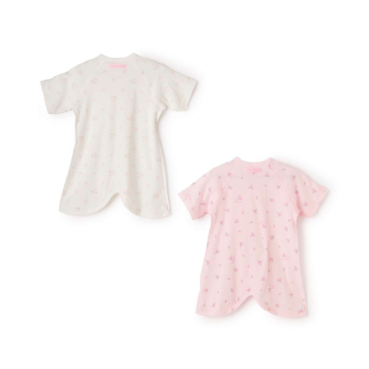 [Web Exclusive] 2-Piece Combination Bodysuit Set,Light pink, large image number 1