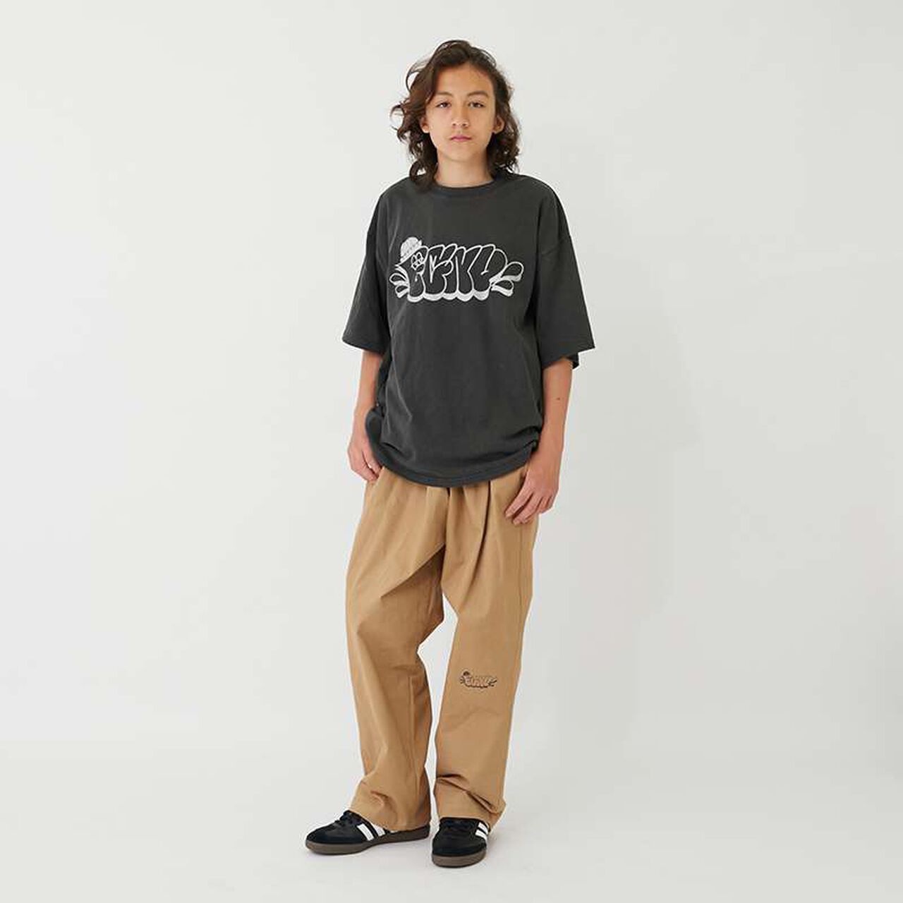 [FORGETNEVER] Heavyweight Pigment-Dyed Printed T-Shirt,Brown, large image number 16