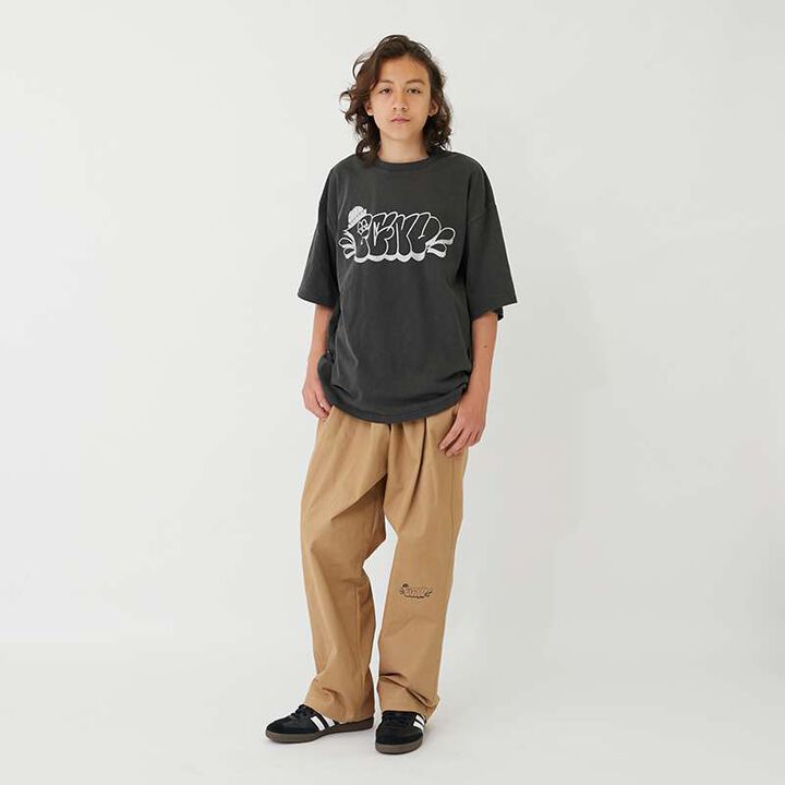 [FORGETNEVER] Heavyweight Pigment-Dyed Printed T-Shirt,Brown, medium image number 16