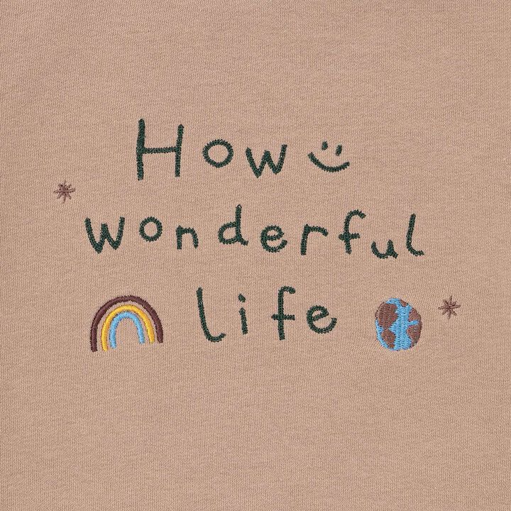 Fluffy Stretch Embroidery Assortment Sweatshirt,Pearl white, medium image number 11