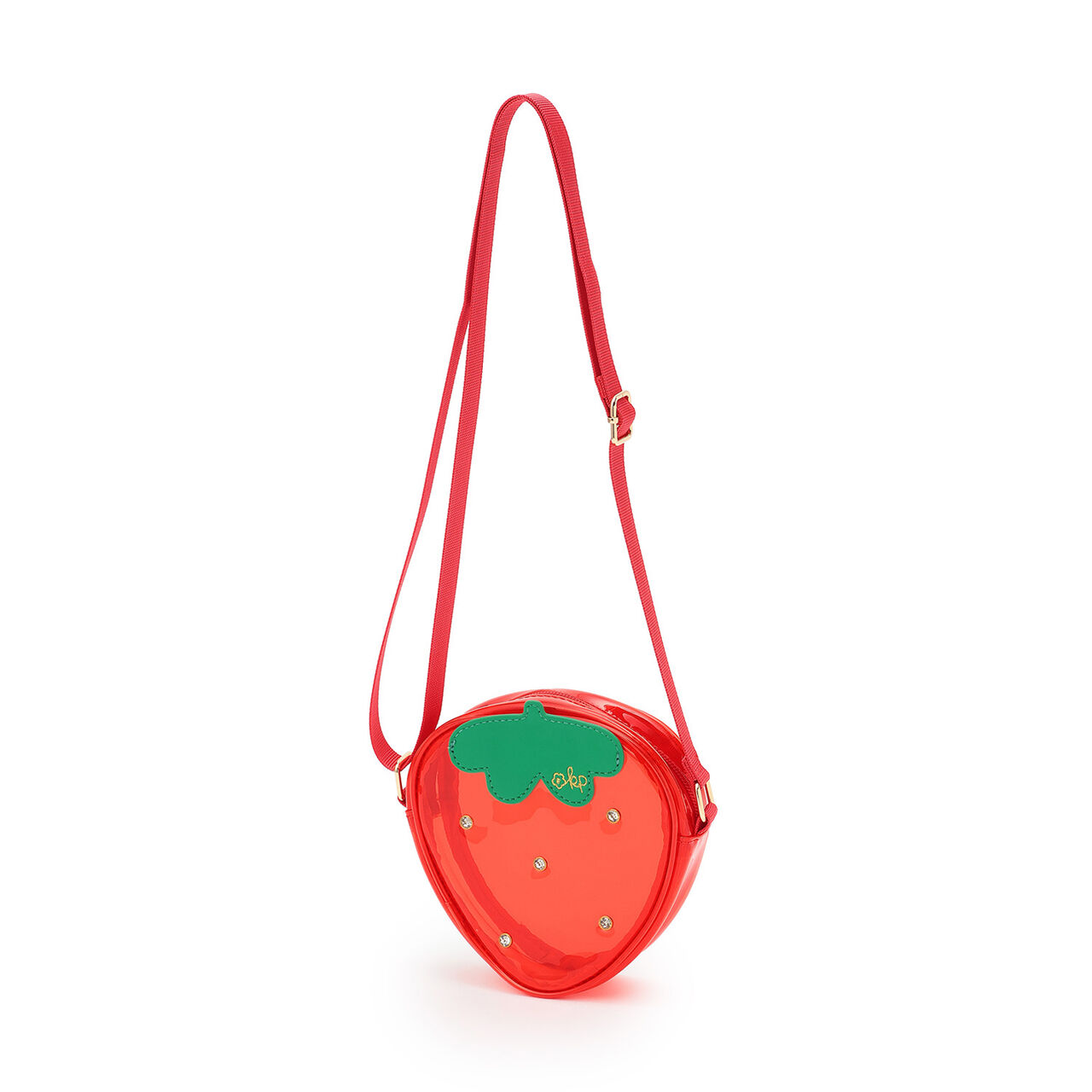 Clear Strawberry Shoulder Bag,Pink, large image number 9