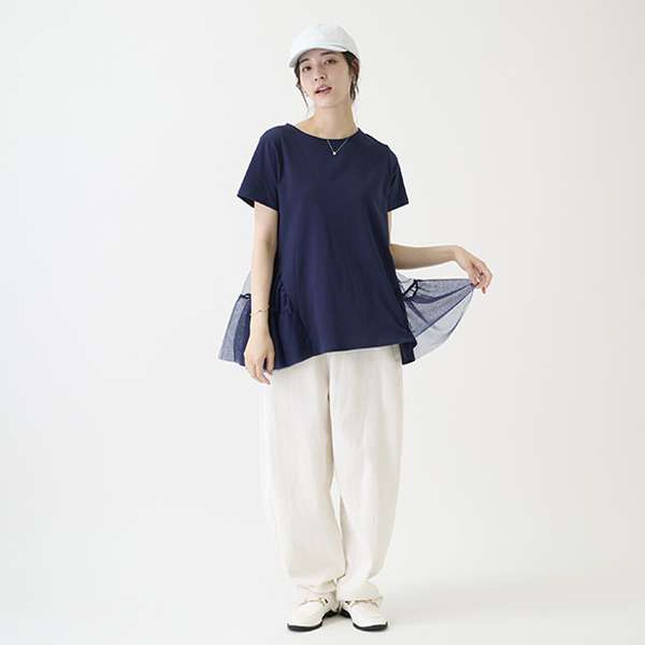 [LADIES] Beautiful Leg Denim Pants,Sax blue, large image number 14