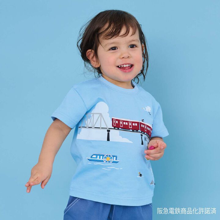Hankyu Train Overpass Short Sleeve T-Shirt,, medium