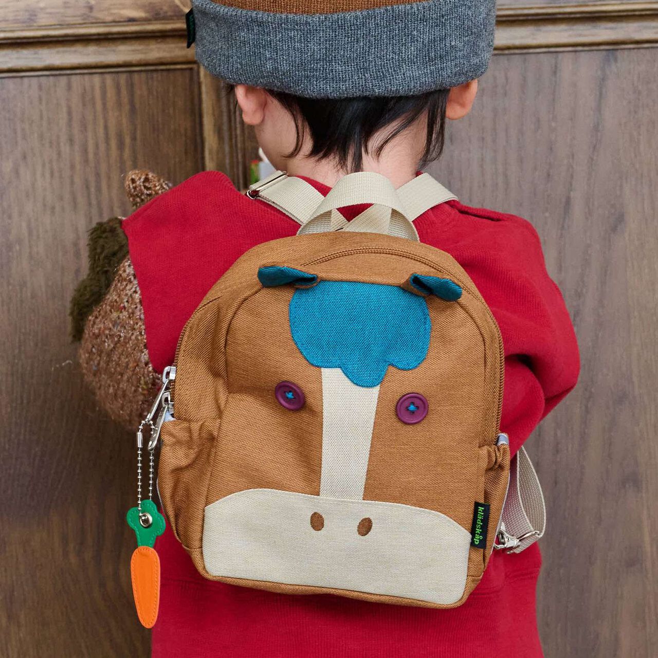 Horse Backpack-Shaped Small Shoulder Bag,Brown, large image number 0