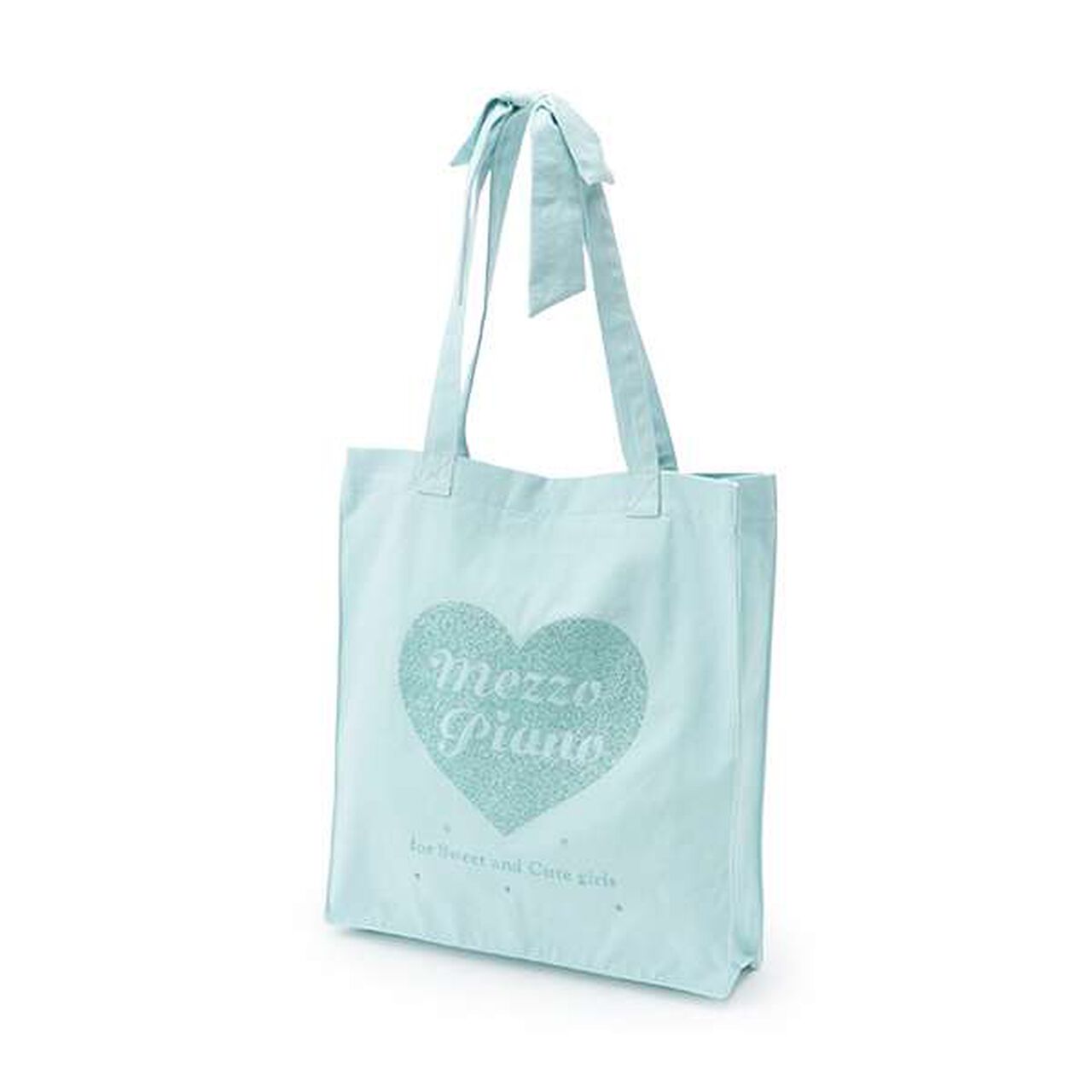 25th Anniversary Sparkling Heart Logo Tote,Light blue, large image number 0