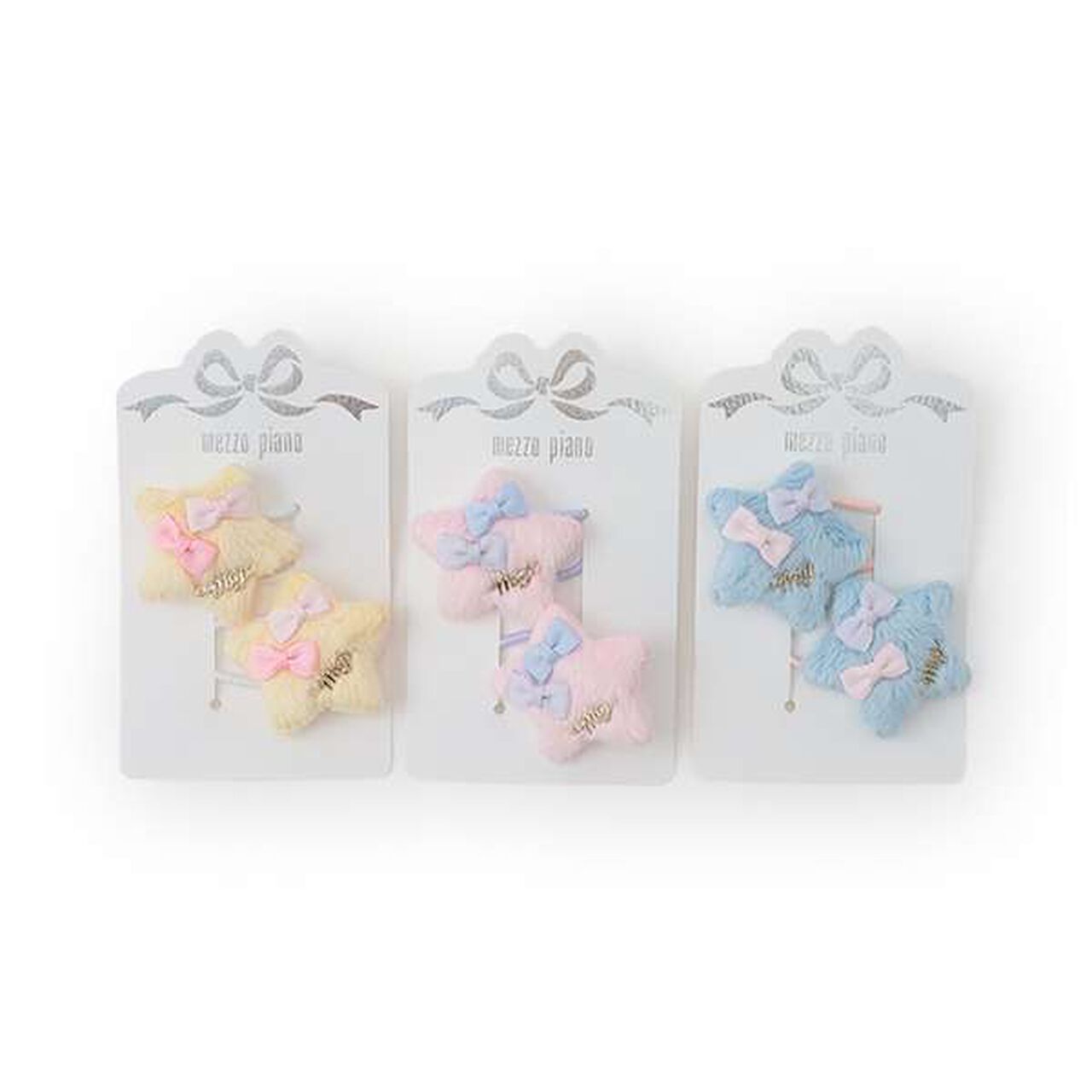 [Made in Japan] Puffed Star Hair Pony Set of 2,Light blue, large image number 3