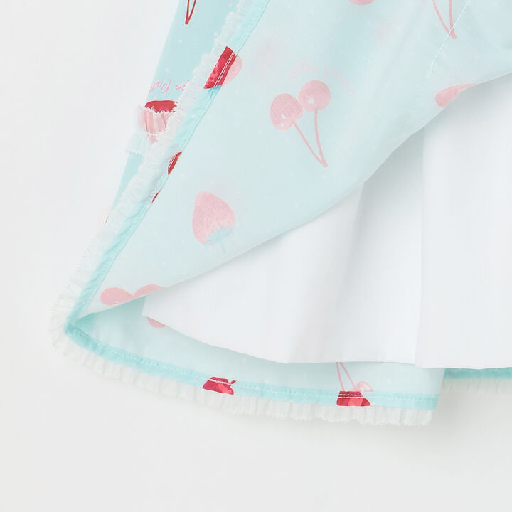 Strawberry Cherry Polka Dot Camisole Dress,Off white, medium image number 7