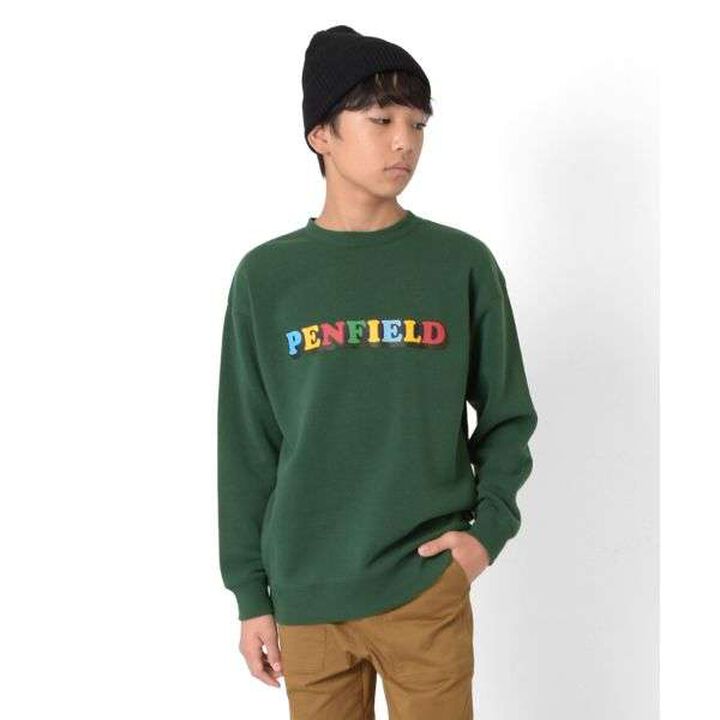 [Penfield] Wool Lined Print Sweatshirt,Navy, medium image number 13