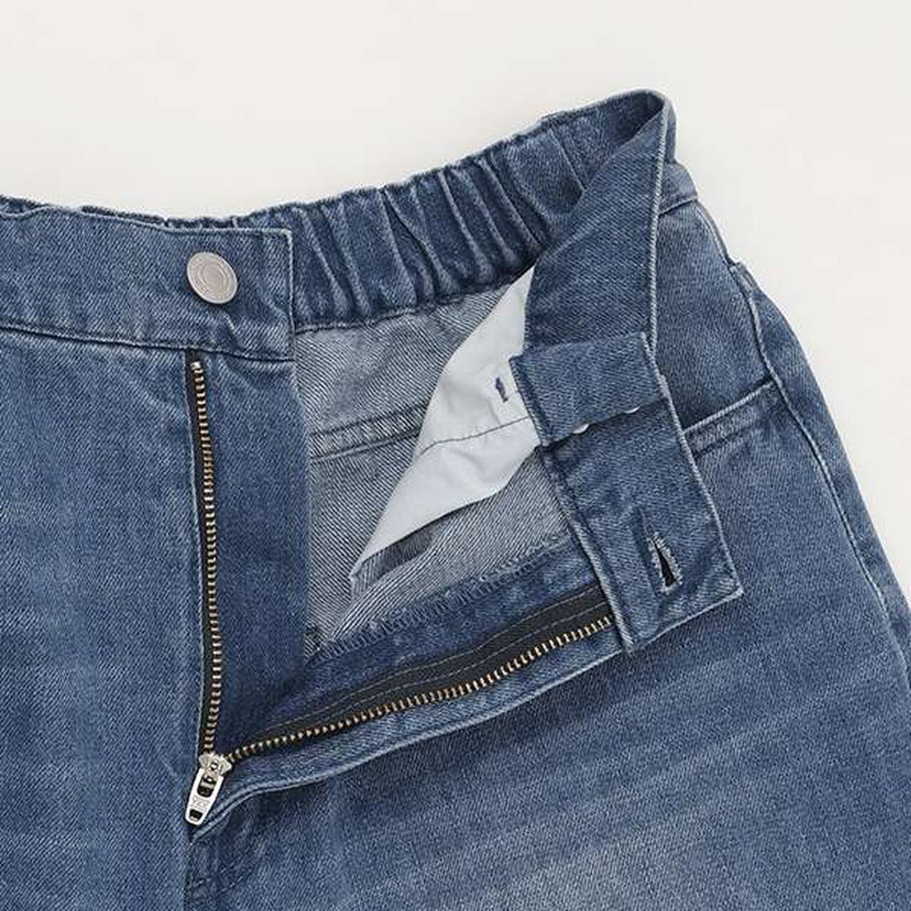 [AMI] Denim Half Pants with Hook,Black, large image number 16