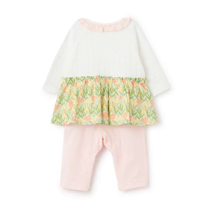 Floral Pattern Coverall,Pink, medium image number 1