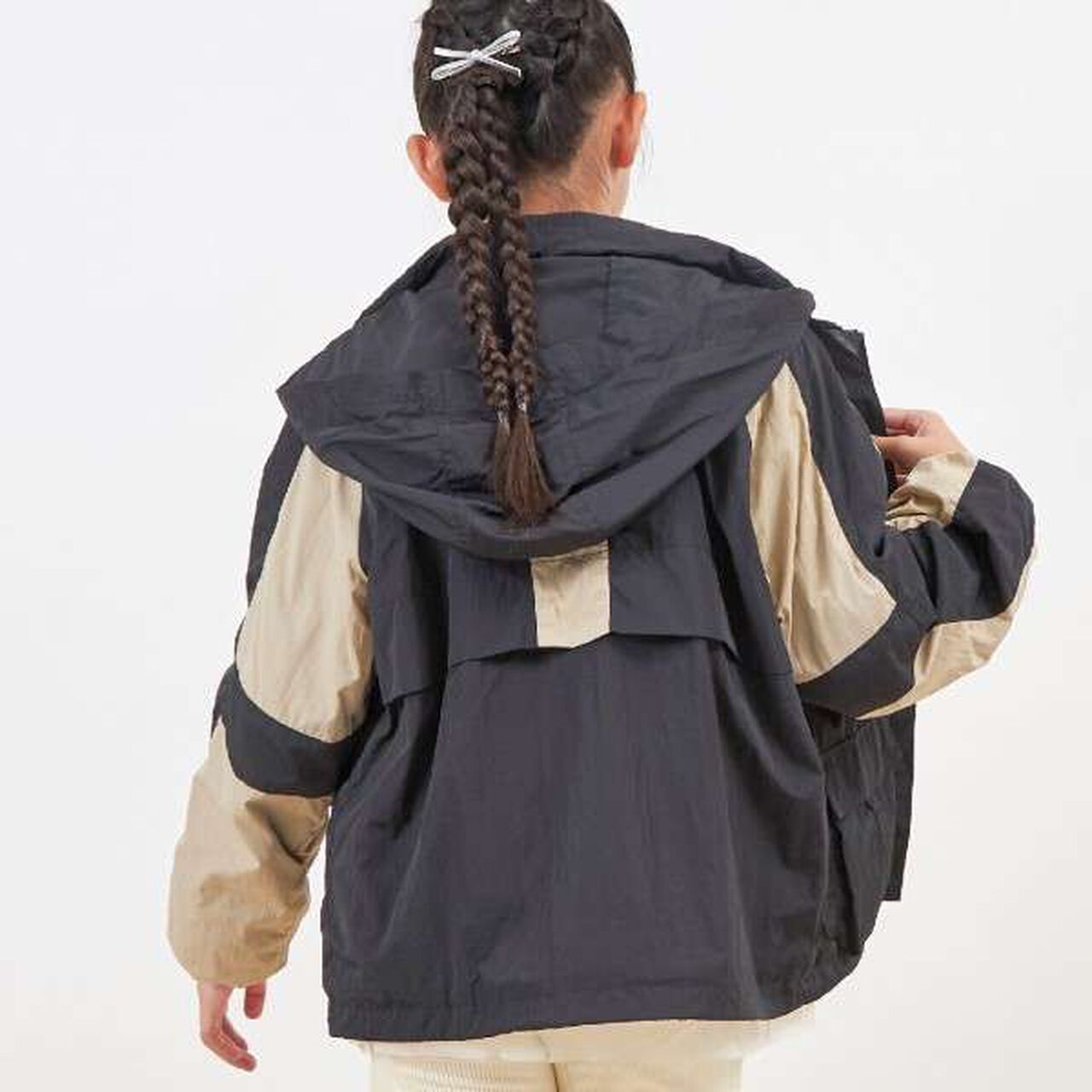 Troislapins Bi-Color Mountain Parka (140-160),Black, large image number 11