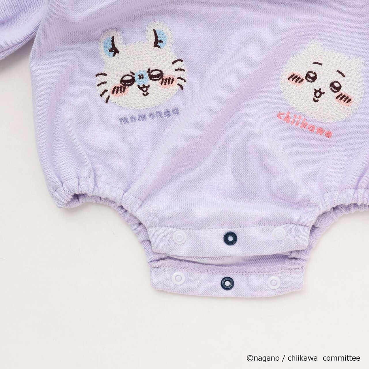 Chikawa Anime Embroidered Romper,Lavender, large image number 8