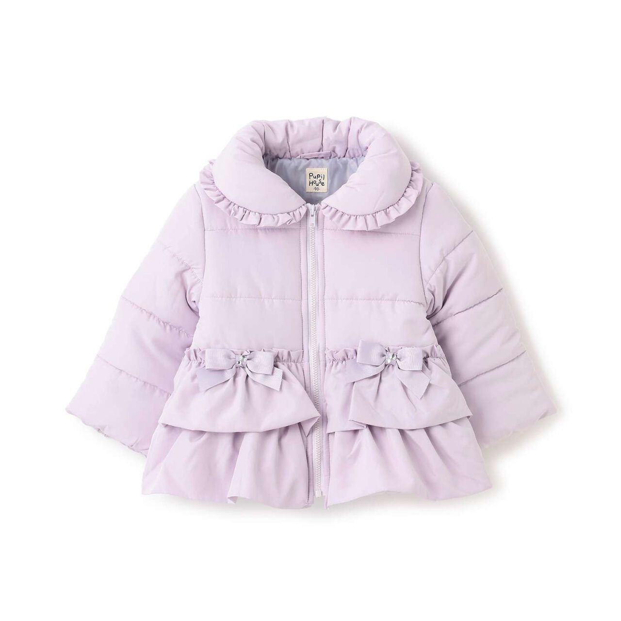 Padded Peplum Blouson,Pink, large image number 12