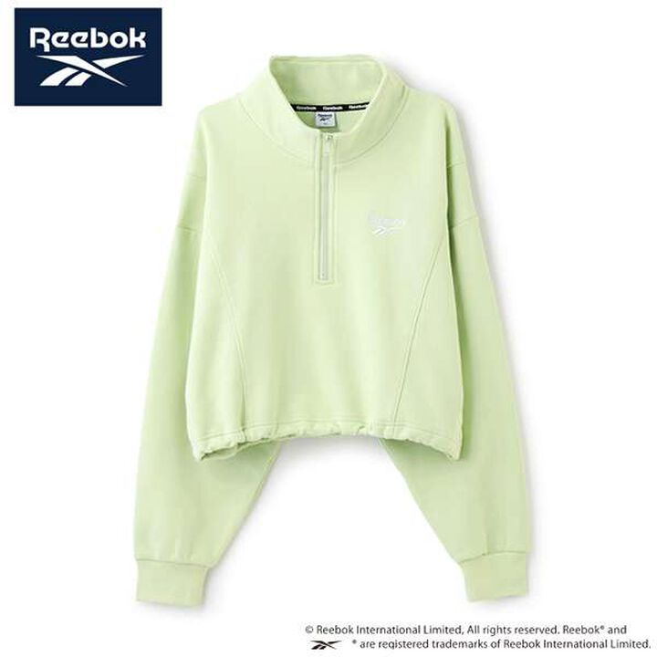 [Reebok] Cropped Half ZIP,Black, medium image number 2