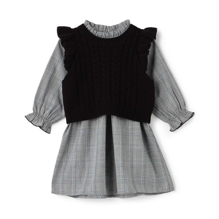 Link - One-Piece Dress with Vest,Ivory, medium image number 4