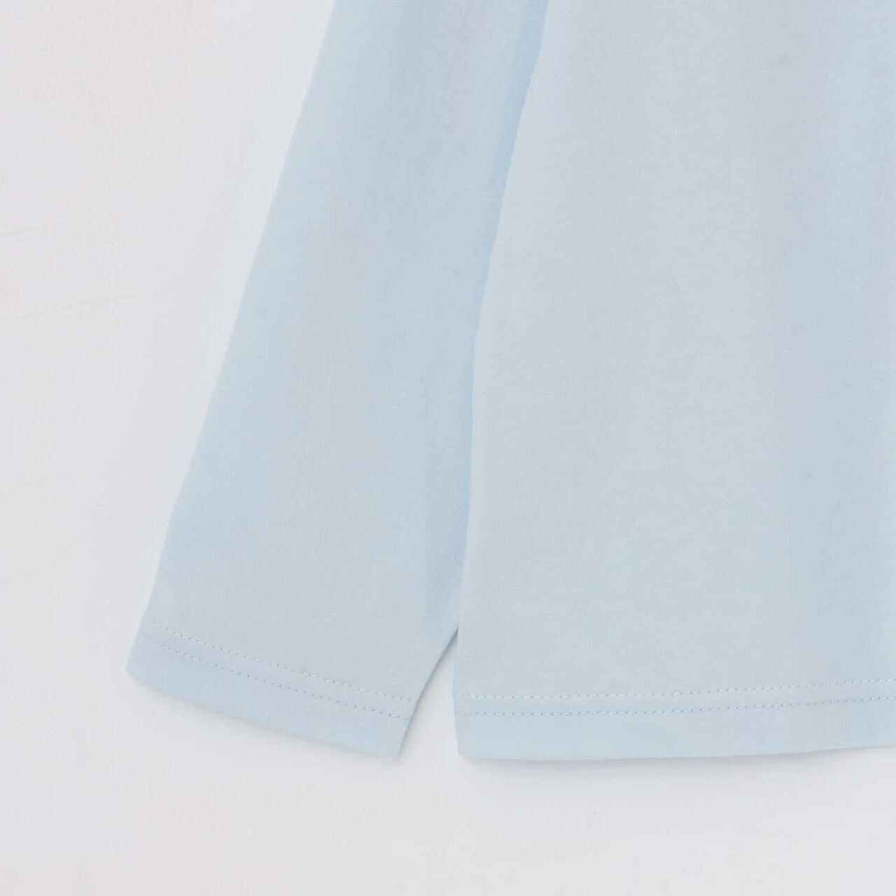 [100% Cotton] [School-Ready] A-Line T-Shirt (2-Piece Set),Sax blue, large image number 4